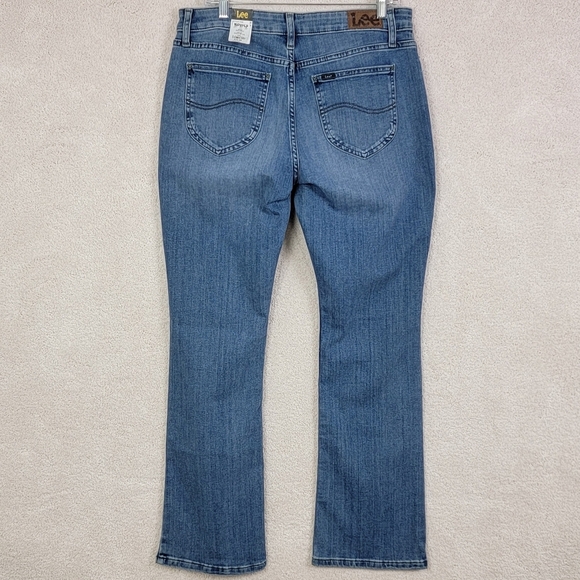Lee Women's Legendary Bootcut Mid Rise Denim Blue Jeans Sz 14 Reg NEW - Picture 3 of 15